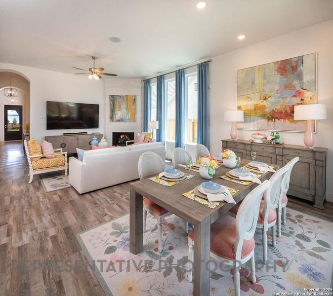 Furnished interior view inside a new home in The Ranches at Creekside, Boerne (Image 9).