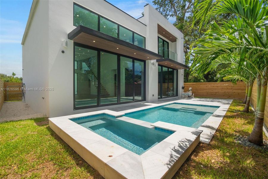 Exterior details and patio area of a home in , Miami (Image 36). Exterior details and patio area of a home in , Miami (Image 36).