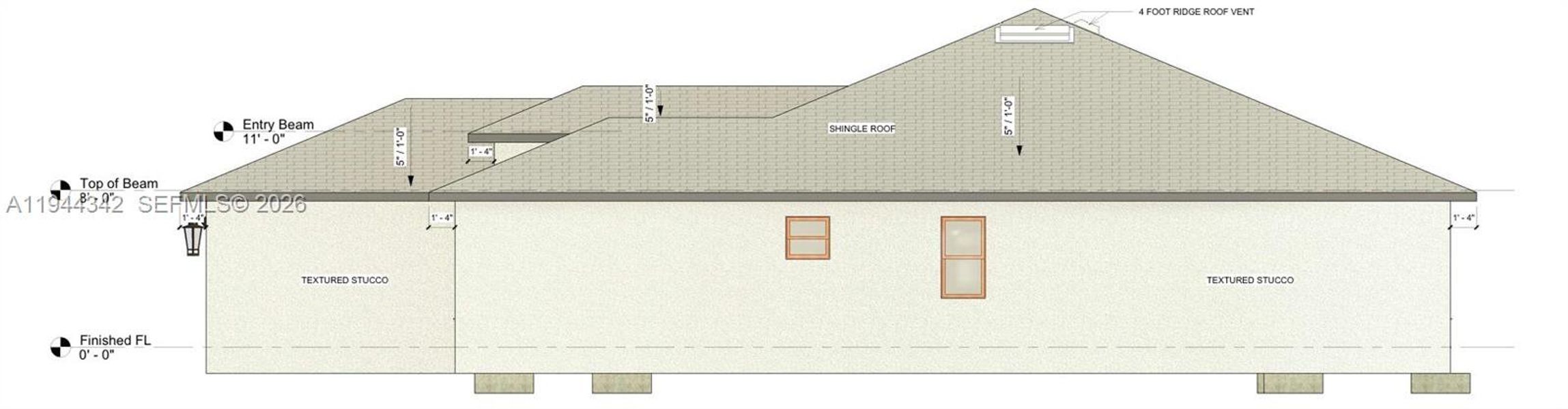 Exterior rendering of this home design in , Lehigh Acres, FL (Image 5).