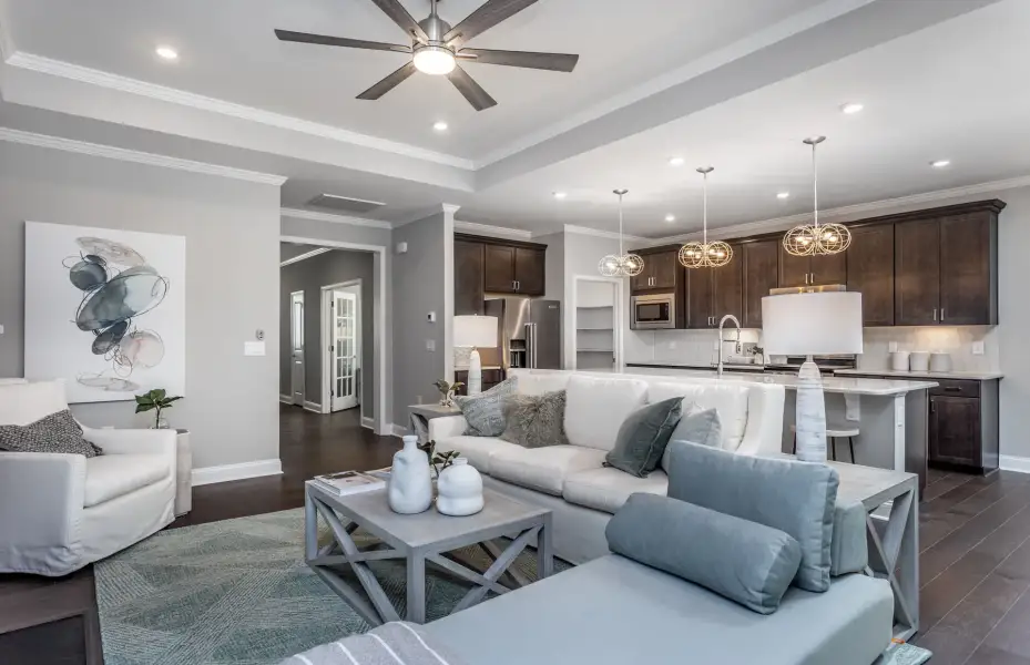 Representative furnished interior of a home built from the Prestige by Del Webb in Del Webb Carolina Ridge, Midland (Image 42).