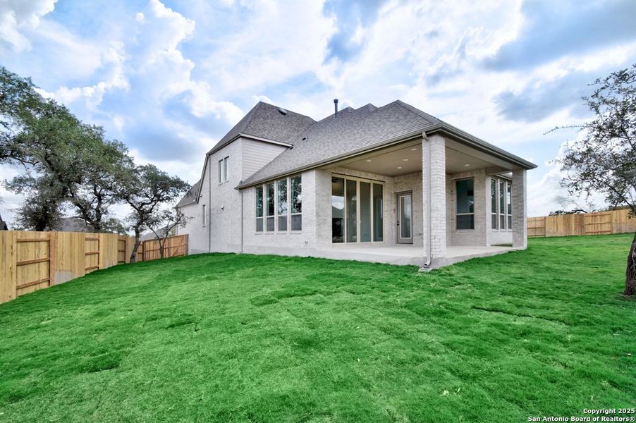 Exterior details and patio area of a home in La Cima: 70ft. lots, San Marcos (Image 2). Exterior details and patio area of a home in La Cima: 70ft. lots, San Marcos (Image 2).