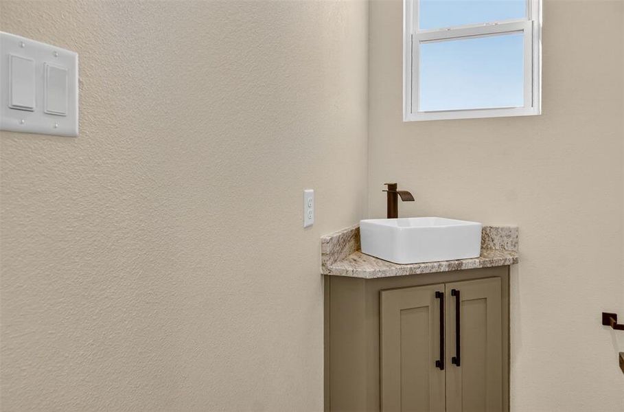 downstairs powder room