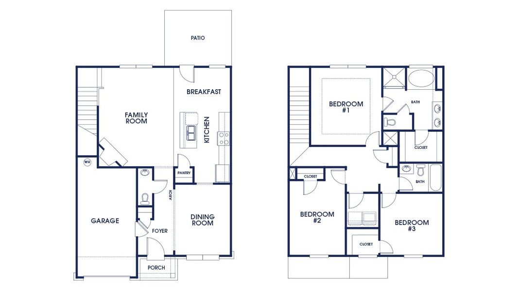 2D floor plan layout of this home in Byrd Village, Graniteville, SC (Image 2).