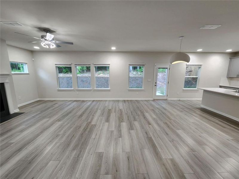 Spacious, unfurnished interior of a new home in The Oaks at Dawson, Dawsonville (Image 34). Spacious, unfurnished interior of a new home in The Oaks at Dawson, Dawsonville (Image 34).