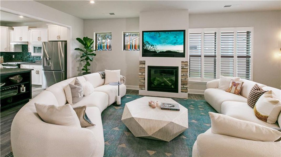 Furnished interior view inside a new home in , Hoschton (Image 5).