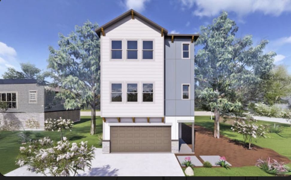 Representative exterior photo of a completed home built from the Zara by Saratoga Homes in Skyview, Alvin, TX (Image 1).