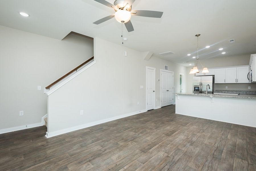 Representative unfurnished interior of a home built from the Jefferson (FP) by Foundation Home Builders LLC in Pinnix Loop, Burlington (Image 20).