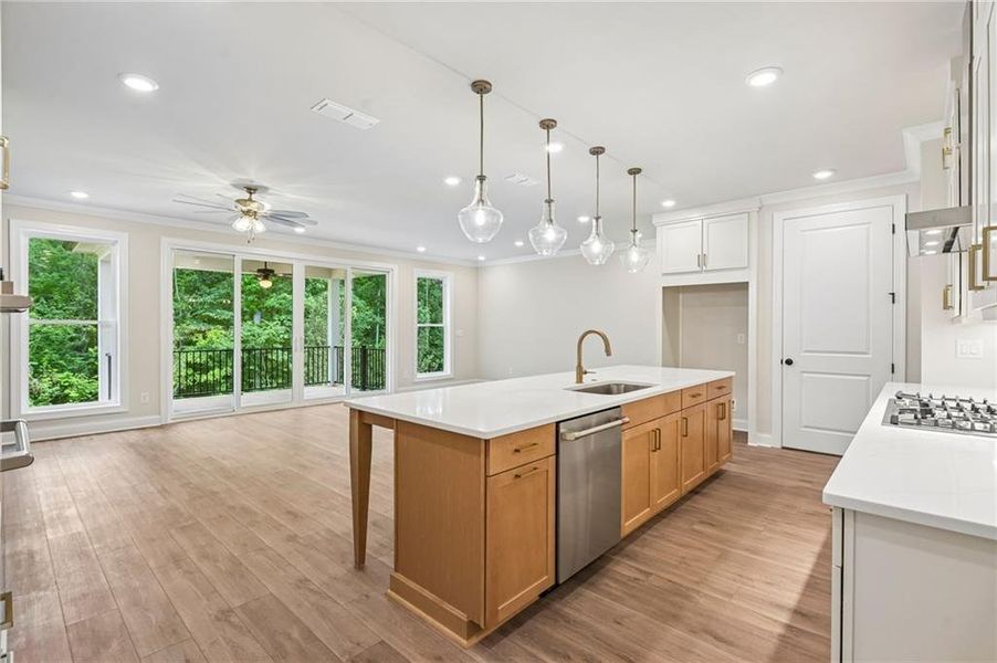 Furnished interior view inside a new home in Waterside, Peachtree Corners (Image 31).