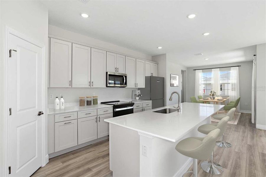 Furnished interior view inside a new home in Pasadena Woods, Wesley Chapel (Image 8).