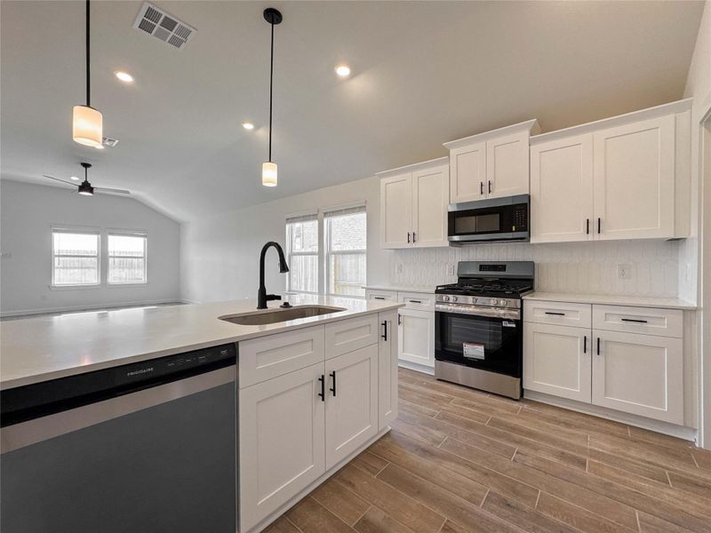 Furnished interior view inside a new home in , Manvel (Image 10).