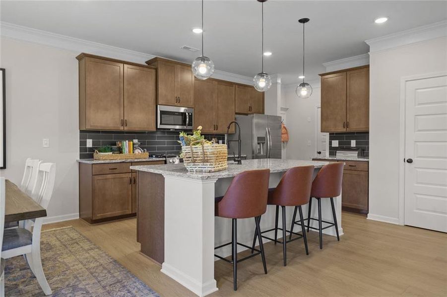 Furnished interior view inside a new home in Saddle Ridge, Calhoun (Image 10).
