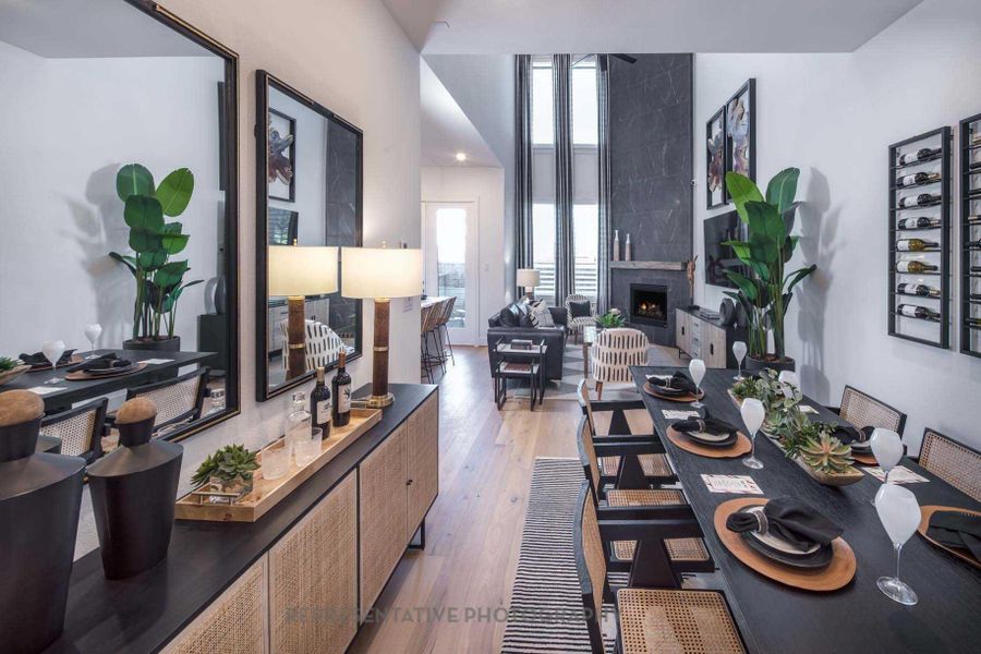 Furnished interior view inside a new home in Bridgeland Central: The Cottages, Cypress (Image 5).