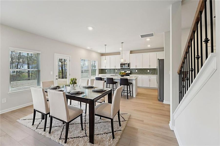 Furnished interior view inside a new home in Westmont Preserve, Powder Springs (Image 15).
