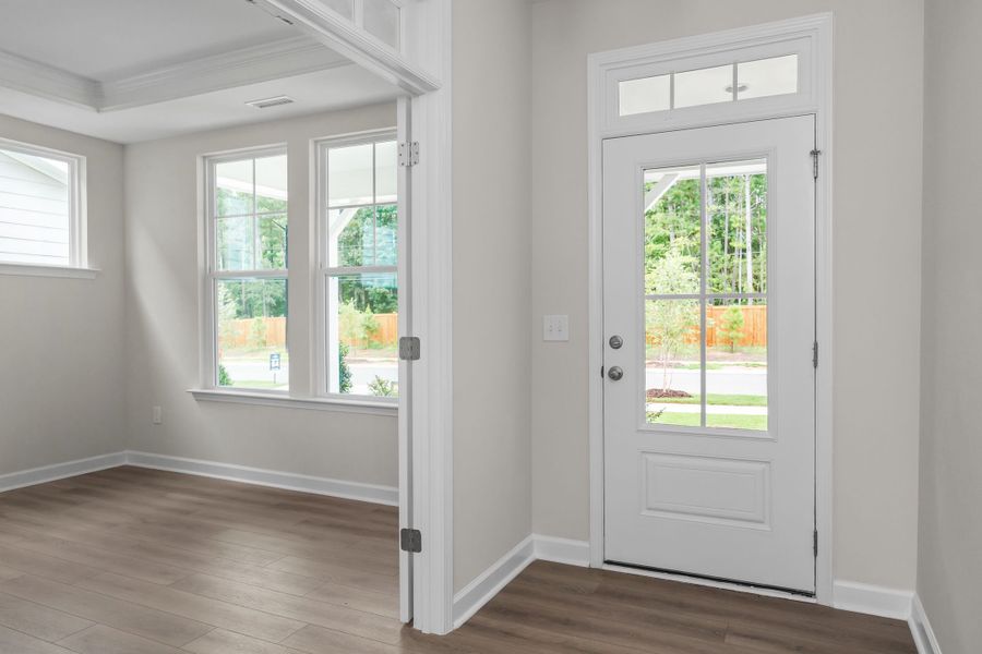 Representative unfurnished interior of a home built from the The Aspen by Davidson Homes LLC in Wendell Ridge, Wendell (Image 20). Representative unfurnished interior of a home built from the The Aspen by Davidson Homes LLC in Wendell Ridge, Wendell (Image 20).