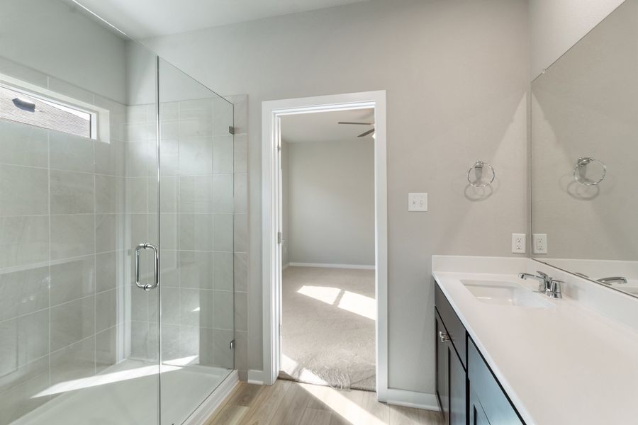 Representative furnished interior of a home built from the Bandera by Omega Builders in Hillside Village, Temple (Image 11).