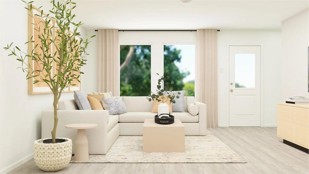 Furnished interior view inside a new home in Crosby Farms, Crosby (Image 13). Furnished interior view inside a new home in Crosby Farms, Crosby (Image 13).