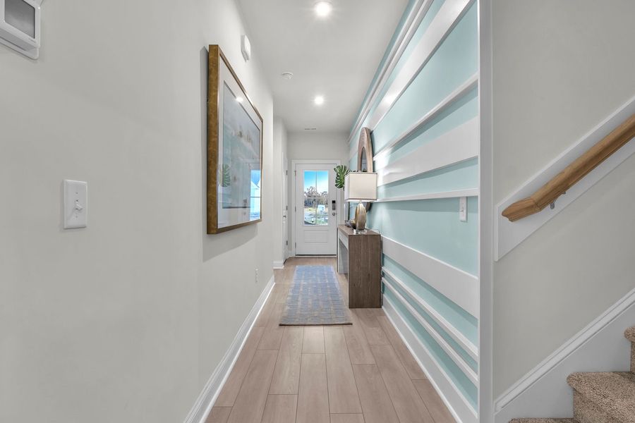 Furnished interior view inside a new home in The Beacon at Old Peachtree Single Family Homes, Lawrenceville (Image 297).