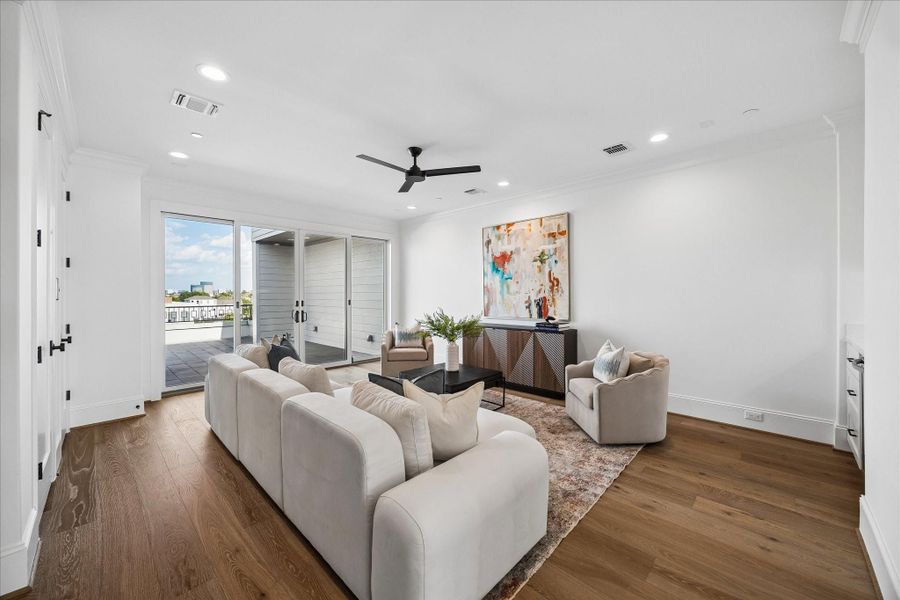 Furnished interior view inside a new home in , Southside Place (Image 29). Furnished interior view inside a new home in , Southside Place (Image 29).