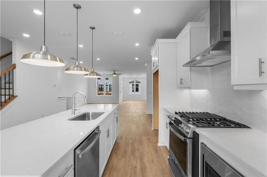 Furnished interior view inside a new home in Millcroft Townhomes, Buford (Image 10).