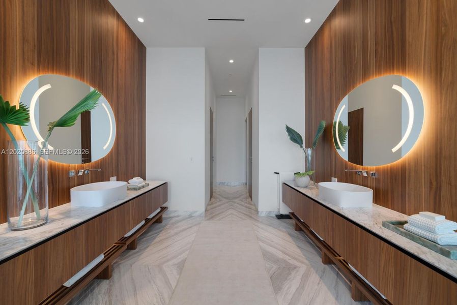 Furnished interior view inside a new home in , Miami (Image 12).