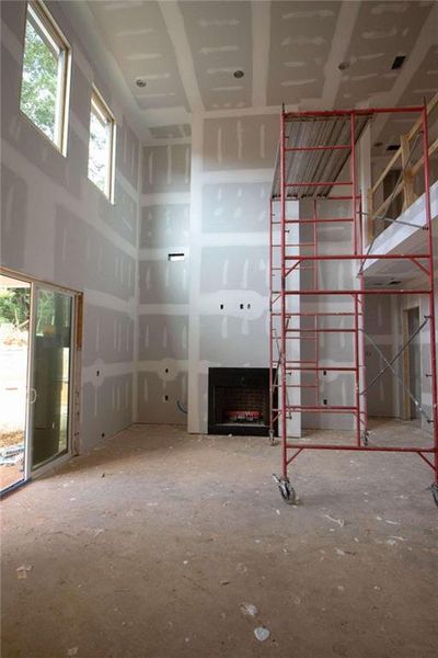 In-progress construction of a new home in , Monroe, GA (Image 54).