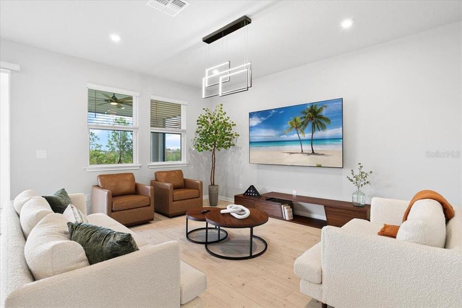 Furnished interior view inside a new home in Sunstone at Wellen Park, Venice (Image 44).