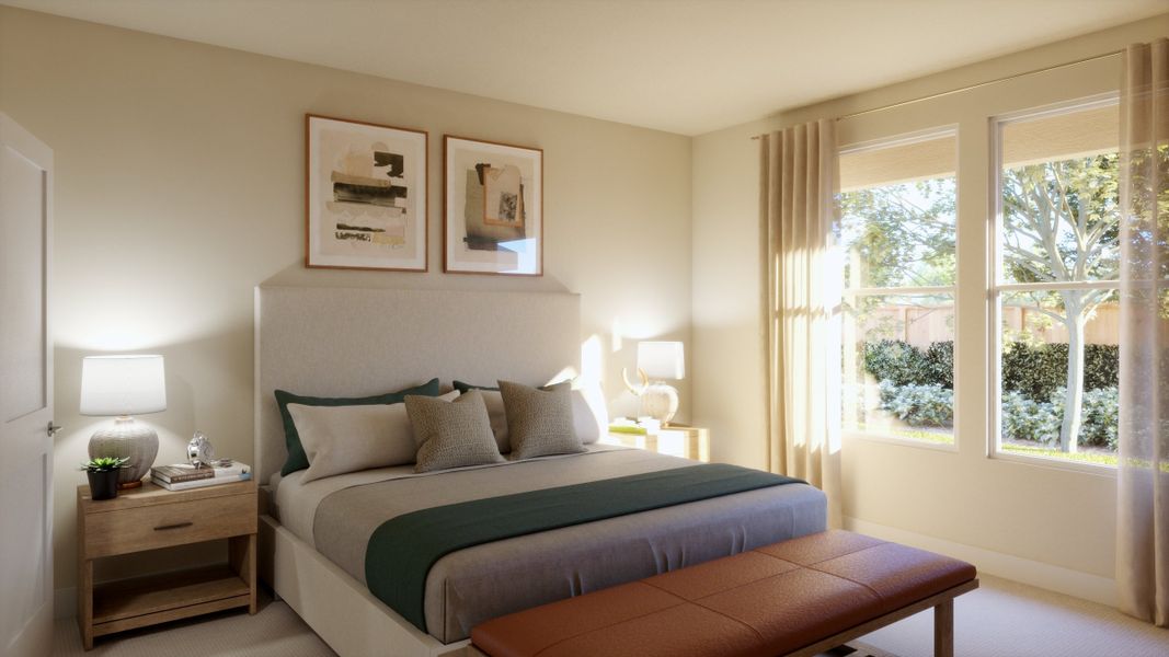 Furnished interior view inside a new home in Freedom at Anthem, Kyle (Image 8).