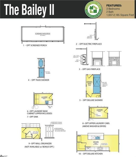 2D floor plan layout of this home in Springwood Grove, Central, SC (Image 4).