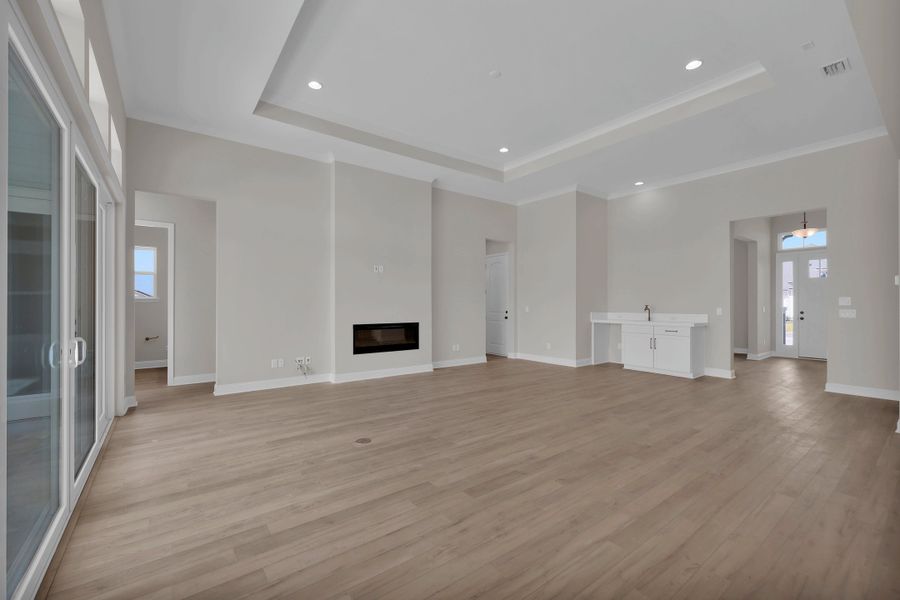 Representative unfurnished interior of a home built from the Stella by Riverside Homes in Hidden Creek at SilverLeaf, St. Augustine (Image 46).