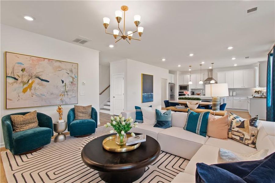 Furnished interior view inside a new home in Abbotts Crossing, Conyers (Image 8).