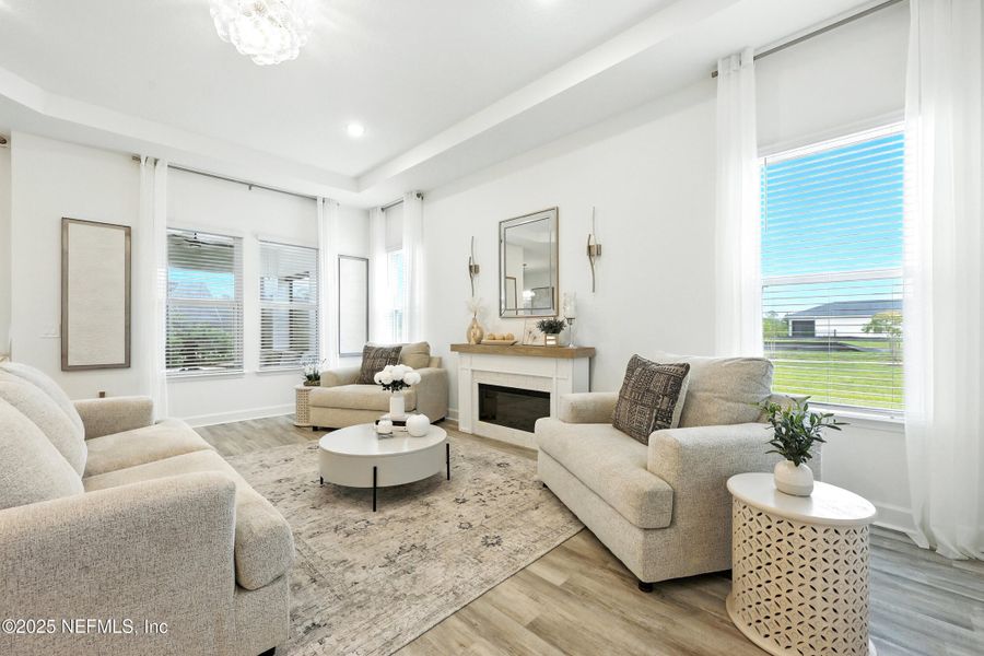 Furnished interior view inside a new home in Reverie at TrailMark, St. Augustine (Image 15). Furnished interior view inside a new home in Reverie at TrailMark, St. Augustine (Image 15).