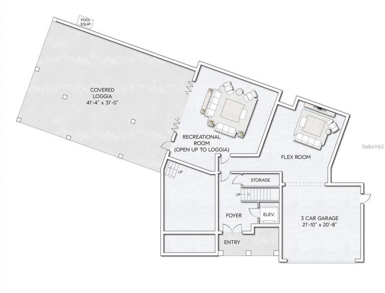 2D floor plan layout of this home in , Sarasota, FL (Image 5). 2D floor plan layout of this home in , Sarasota, FL (Image 5).