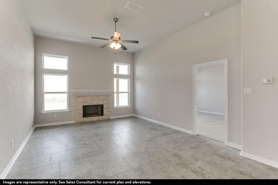 Representative unfurnished interior of a home built from the Apache by CastleRock Communities in Hughes Landing, Dickinson (Image 10).