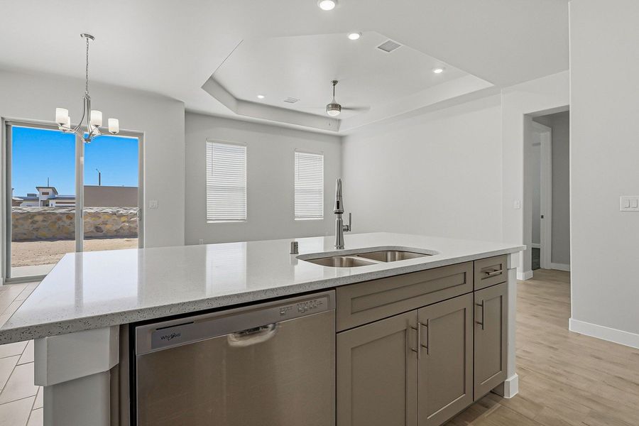 Furnished interior view inside a new home in Emerald Estates, El Paso (Image 7).