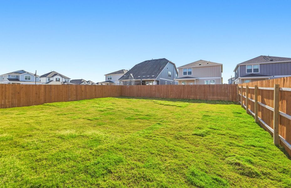 Exterior details and patio area of a home in Santa Rita Ranch, Liberty Hill (Image 29). Exterior details and patio area of a home in Santa Rita Ranch, Liberty Hill (Image 29).
