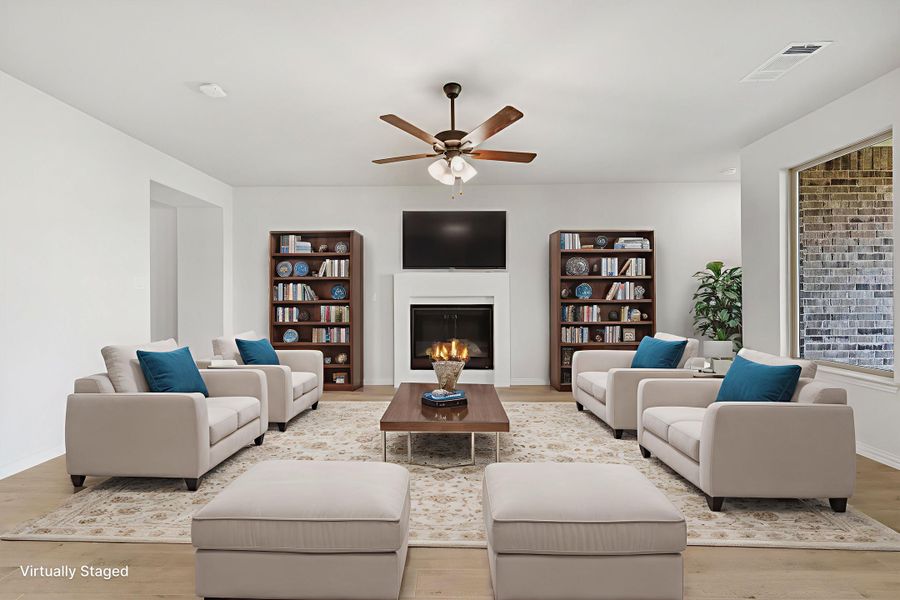 Furnished interior view inside a new home in Morningstar, Aledo (Image 6).