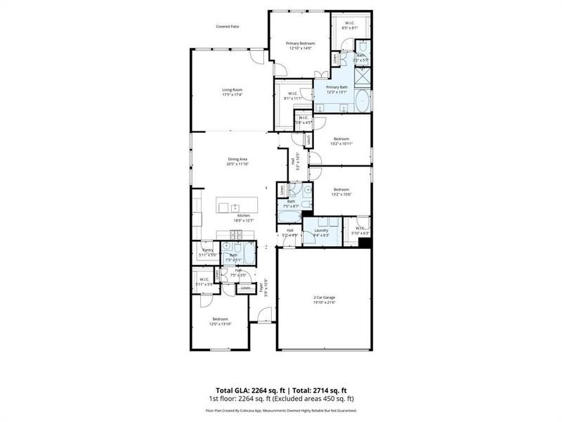2D floor plan layout of this home in Inspiration, Lucas, TX (Image 6).