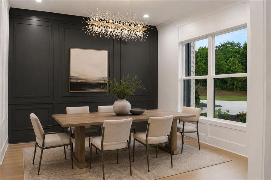 Furnished interior view inside a new home in , Monroe (Image 16).