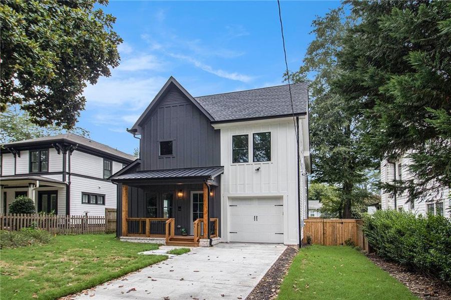 Front exterior of a new home in , Atlanta, GA, highlighting curb appeal (Image 36). Front exterior of a new home in , Atlanta, GA, highlighting curb appeal (Image 36).