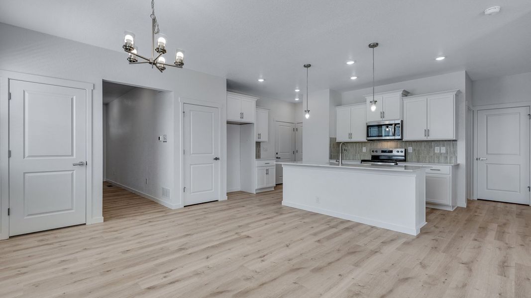 Furnished interior view inside a new home in Prairie Song, Windsor (Image 7).