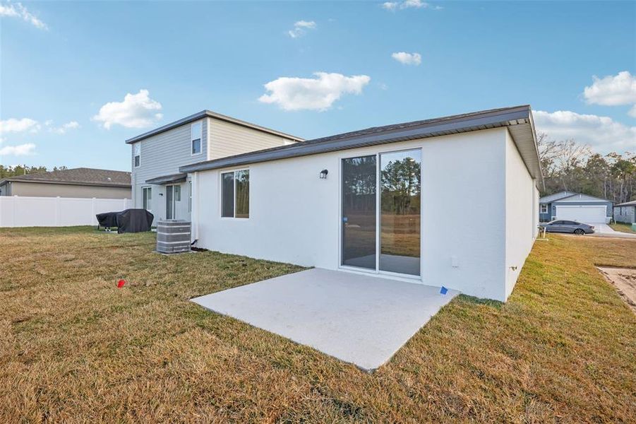 Exterior details and patio area of a home in Leyland Preserve - Premier Series, Brooksville (Image 19).