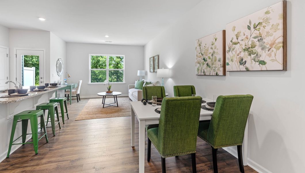 Furnished interior view inside a new home in Covington Village, Greer (Image 9).