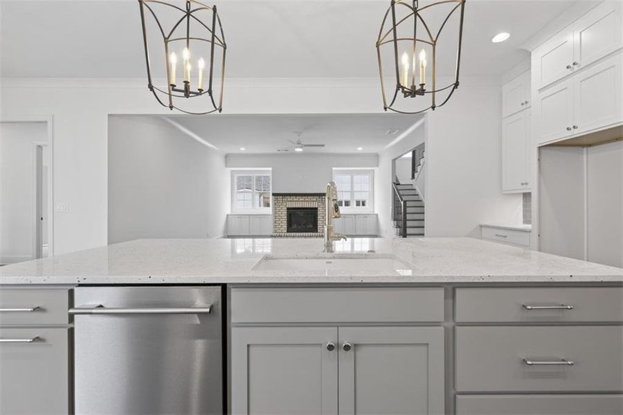 Furnished interior view inside a new home in , Suwanee (Image 14).