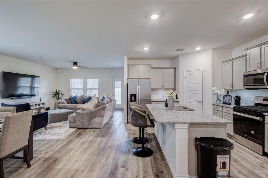 Furnished interior view inside a new home in , Aubrey (Image 12). Furnished interior view inside a new home in , Aubrey (Image 12).