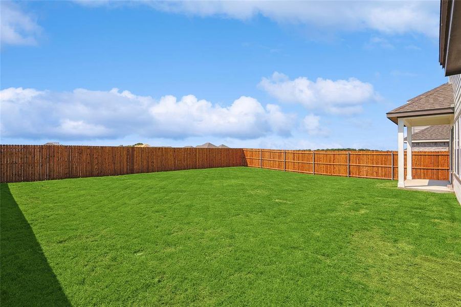 View of yard featuring a patio