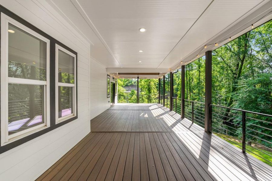 Exterior details and patio area of a home in , Atlanta (Image 35).
