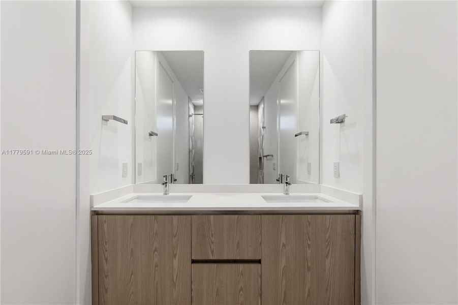 Furnished interior view inside a new home in , Miami (Image 17).