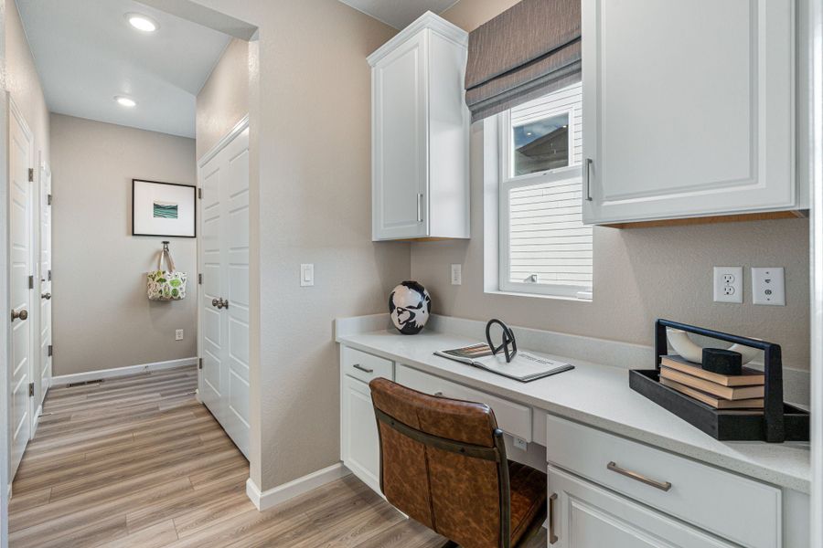 Furnished interior view inside a new home in Trailstone, Arvada (Image 14).