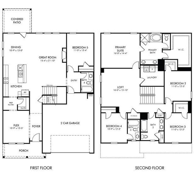 2D floor plan layout of this home in Harmony Manor, Fairburn, GA (Image 2). 2D floor plan layout of this home in Harmony Manor, Fairburn, GA (Image 2).