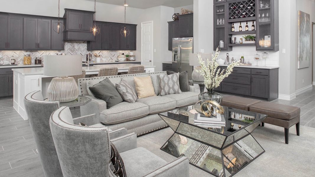 Furnished interior view inside a new home in Sweetgrass, Haslet (Image 12).